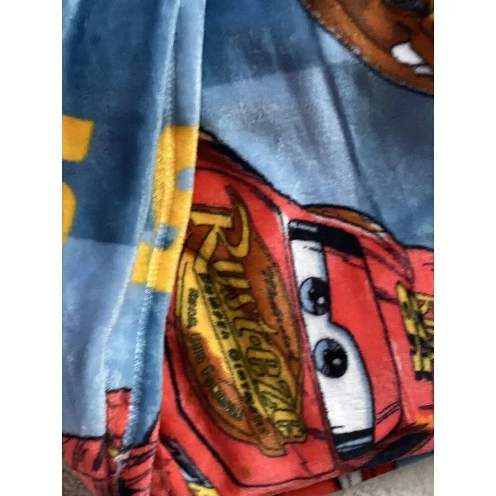 DISNEY Pixar CARS LIGHTNING MCQUEEN 95 Tow Mater Throw‎ Blanket 50 X 70” NEW